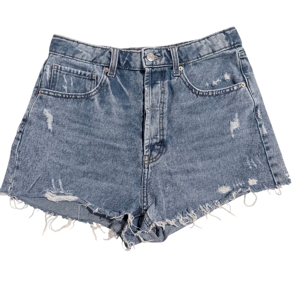 Wild Fable High Rise Distressed Denim Cutoff Shorts — Size 8 | Button Fly